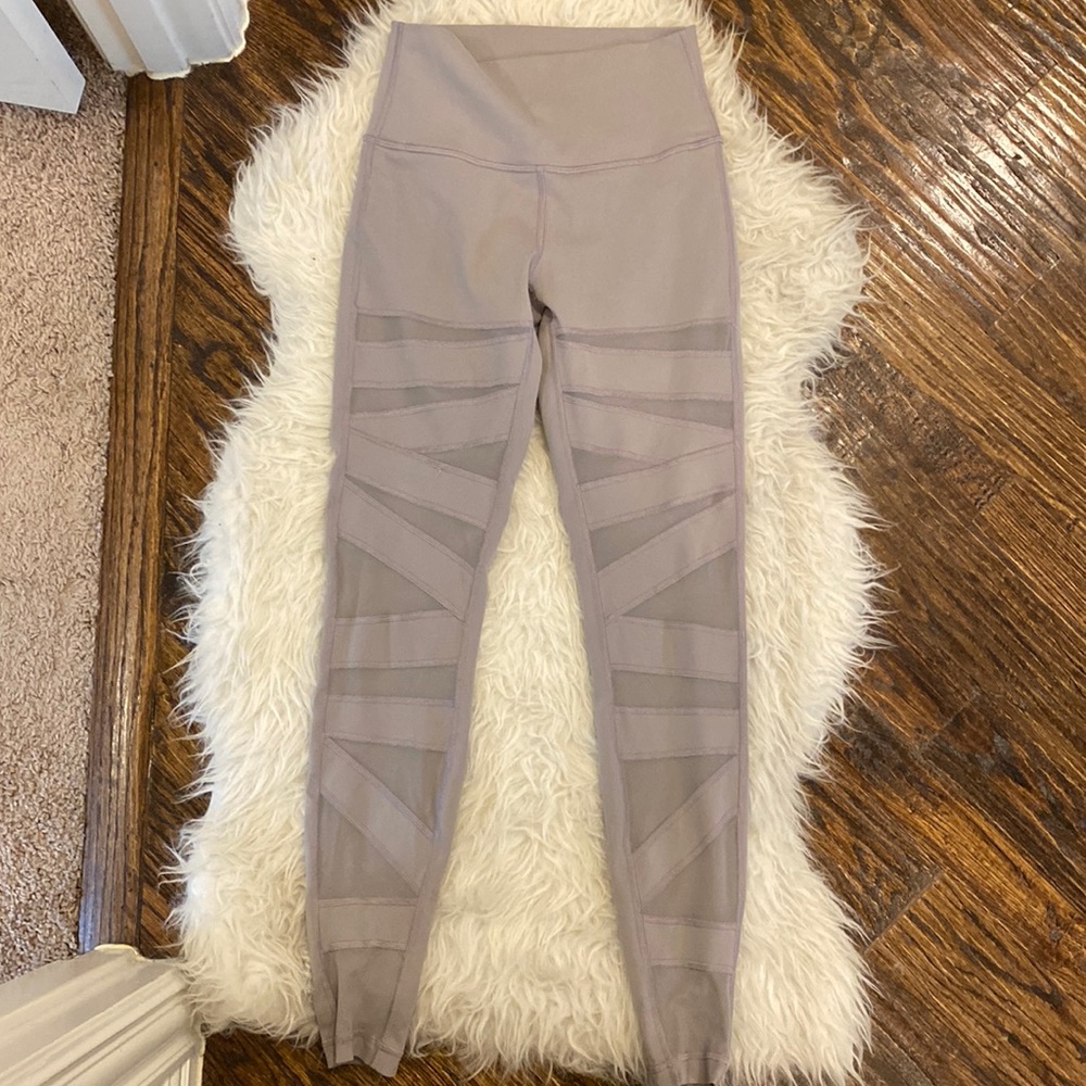 Lululemon Wunder Under Mesh Front Full Length Leggings Size 6
